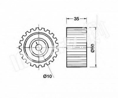 IPS PARTS itb6702 -  Устройство для натяжения ремня, ремень ГРМ